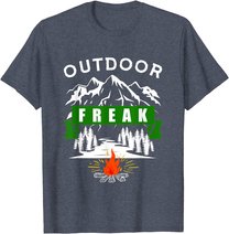 Camping Shirt, Wandern, Natur, Berge, Lustiges Outdoor Freak T-Shirt