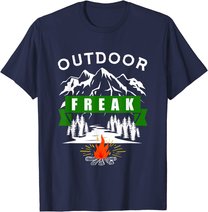 Camping Shirt, Wandern, Natur, Berge, Lustiges Outdoor Freak T-Shirt