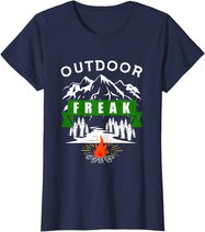 Camping Shirt, Wandern, Natur, Berge, Lustiges Outdoor Freak T-Shirt