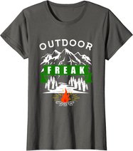 Camping Shirt, Wandern, Natur, Berge, Lustiges Outdoor Freak T-Shirt