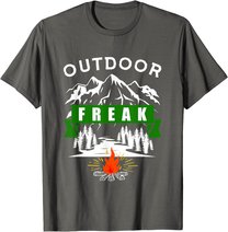 Camping Shirt, Wandern, Natur, Berge, Lustiges Outdoor Freak T-Shirt