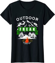 Camping Shirt, Wandern, Natur, Berge, Lustiges Outdoor Freak T-Shirt