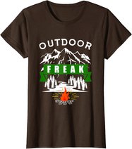 Camping Shirt, Wandern, Natur, Berge, Lustiges Outdoor Freak T-Shirt