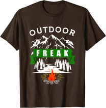 Camping Shirt, Wandern, Natur, Berge, Lustiges Outdoor Freak T-Shirt