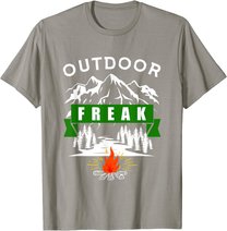 Camping Shirt, Wandern, Natur, Berge, Lustiges Outdoor Freak T-Shirt