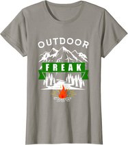 Camping Shirt, Wandern, Natur, Berge, Lustiges Outdoor Freak T-Shirt