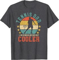 Herren Tennis Dad Vintage Tennis Player Father's Day T-Shirt