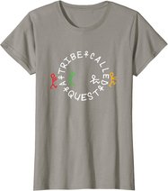 A Tribe Called Quest Official Circle Logo Grey T-Shirt