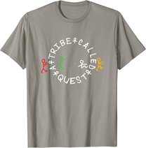 A Tribe Called Quest Official Circle Logo Grey T-Shirt