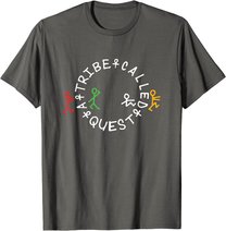 A Tribe Called Quest Official Circle Logo Grey T-Shirt