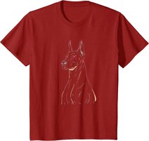 Dobermann Hund Hundebesitzer Hundeliebhaber Design Dobermann T-Shirt