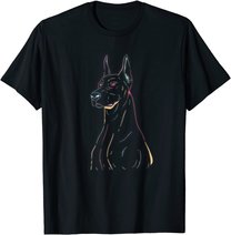 Dobermann Hund Hundebesitzer Hundeliebhaber Design Dobermann T-Shirt