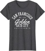 San Francisco Golden Gate Bridge City Kalifornien Souvenir T-Shirt