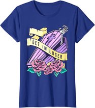 Get In Loser Coffin Pastel Goth Kawaii Halloween Aesthetic T-Shirt