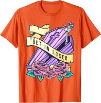 Get In Loser Coffin Pastel Goth Kawaii Halloween Aesthetic T-Shirt