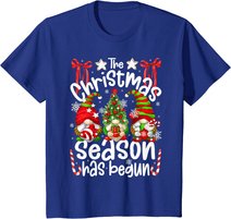 Christmas Season Has Begun For Women With Cute Santa Gnomes T-Shirt