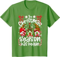 Christmas Season Has Begun For Women With Cute Santa Gnomes T-Shirt