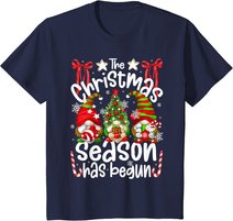 Christmas Season Has Begun For Women With Cute Santa Gnomes T-Shirt