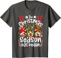 Christmas Season Has Begun For Women With Cute Santa Gnomes T-Shirt