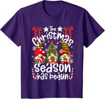 Christmas Season Has Begun For Women With Cute Santa Gnomes T-Shirt
