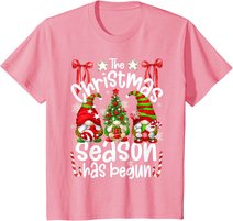 Christmas Season Has Begun For Women With Cute Santa Gnomes T-Shirt