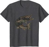 Hecht Raubfisch I Angler Fisch Fischen Geschenk T-Shirt