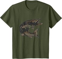 Hecht Raubfisch I Angler Fisch Fischen Geschenk T-Shirt