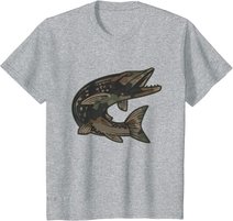 Hecht Raubfisch I Angler Fisch Fischen Geschenk T-Shirt