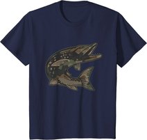 Hecht Raubfisch I Angler Fisch Fischen Geschenk T-Shirt