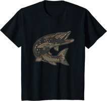 Hecht Raubfisch I Angler Fisch Fischen Geschenk T-Shirt