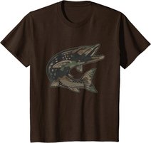 Hecht Raubfisch I Angler Fisch Fischen Geschenk T-Shirt