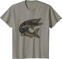 Hecht Raubfisch I Angler Fisch Fischen Geschenk T-Shirt