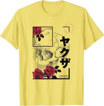 Japanese Aesthetic Vaporwave Sad Eboy Modern Urban Skull T-Shirt
