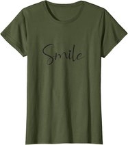 Smile Positive Inspiration Motivation Spruch Geschenk Lachen T-Shirt