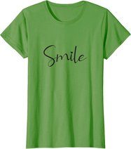 Smile Positive Inspiration Motivation Spruch Geschenk Lachen T-Shirt