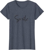 Smile Positive Inspiration Motivation Spruch Geschenk Lachen T-Shirt