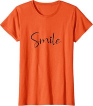 Smile Positive Inspiration Motivation Spruch Geschenk Lachen T-Shirt