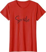 Smile Positive Inspiration Motivation Spruch Geschenk Lachen T-Shirt
