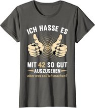 42. Geburtstag Mann Frau 42 Jahre Deko Spruch Party Geschenk T-Shirt