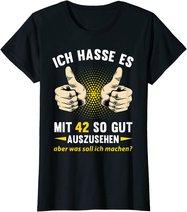 42. Geburtstag Mann Frau 42 Jahre Deko Spruch Party Geschenk T-Shirt