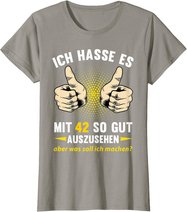 42. Geburtstag Mann Frau 42 Jahre Deko Spruch Party Geschenk T-Shirt