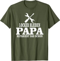 Herren Vatertag Sprüche Bester Dad, Vater Geschenk, Papas Reperatur T-Shirt