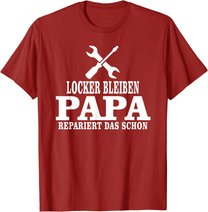 Herren Vatertag Sprüche Bester Dad, Vater Geschenk, Papas Reperatur T-Shirt