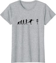 Disc Golf T-Shirt Evolution Discgolf Shirt Disc Golfer Shirt
