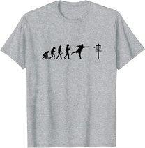 Disc Golf T-Shirt Evolution Discgolf Shirt Disc Golfer Shirt