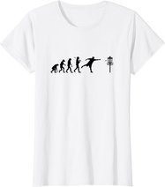 Disc Golf T-Shirt Evolution Discgolf Shirt Disc Golfer Shirt