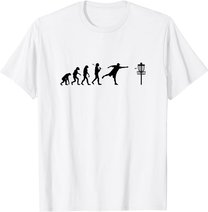 Disc Golf T-Shirt Evolution Discgolf Shirt Disc Golfer Shirt