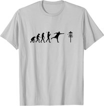 Disc Golf T-Shirt Evolution Discgolf Shirt Disc Golfer Shirt