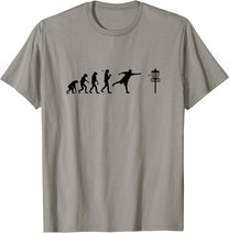 Disc Golf T-Shirt Evolution Discgolf Shirt Disc Golfer Shirt
