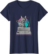 Synthesizer Katze Synth Vaporwave - Synthesizer Cat T-Shirt